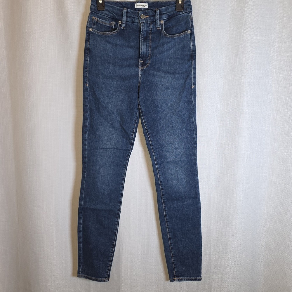 Good American Good Legs High Rise Crop Skinny Jean Women's Size 4 / 26